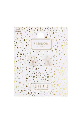 Topshop Gold Plated Triangle Studs