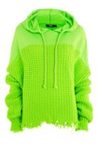 Topshop *oversized Knitted Hoodie By Jaded London