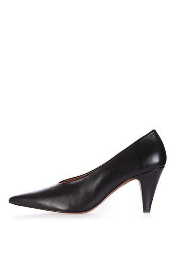 Topshop Jessie V-cut Mid Heel Shoes