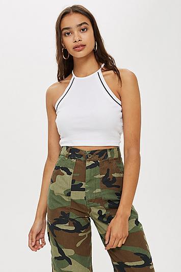 Topshop Petite Classic Cropped Top