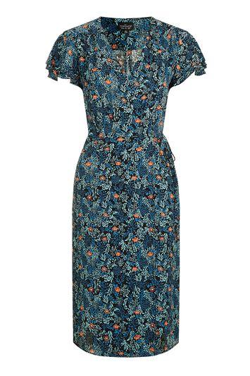 Topshop Tall Ditsy Floral Wrap Dress