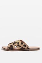 Topshop Holiday Suede Cross Strap Sandals