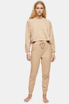 Topshop Brushed Ribbed Loungewear Joggers