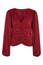 Topshop Ruched Front Blouse