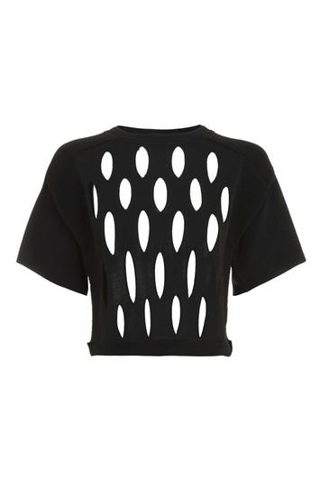 Topshop Open Mesh Knit Top