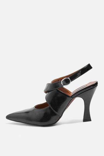 Topshop Galactic Flare Heel Court Shoes