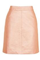 Topshop Tall Classic Pu Skirt