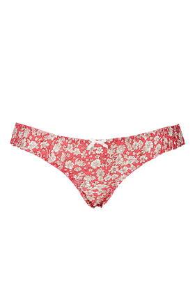 Topshop Rasberry Floral Mini Knickers