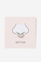 Topshop Crystal Septum Ring