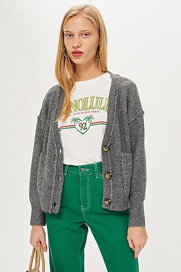 Topshop Pocket Cardigan