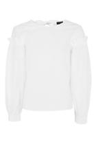 Topshop Petite Mutton Sleeve Top