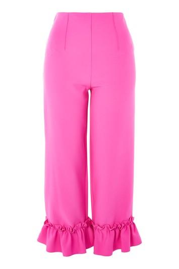 Topshop Slim Fit Frill Trousers