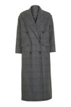 Topshop Check Slouch Coat
