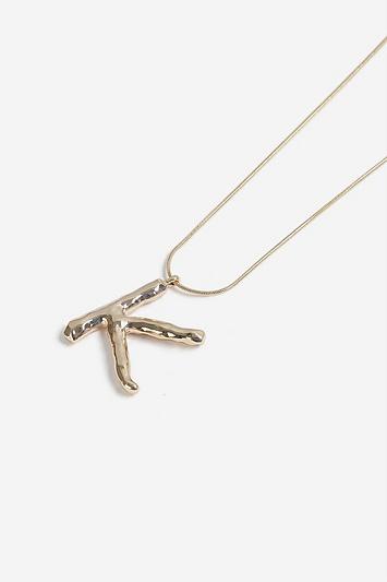 Topshop *k Initial Chunky Necklace