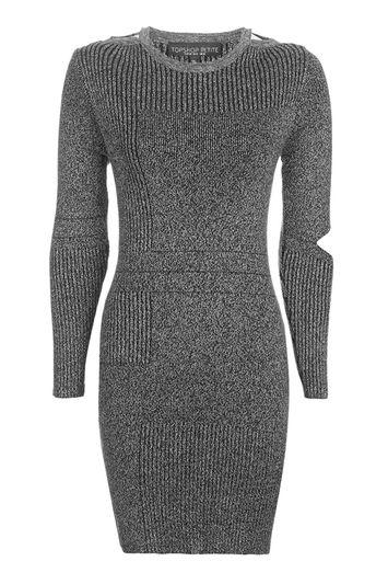 Topshop Petite Slash Jumper Dress