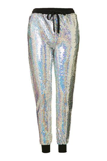 Topshop *holographic Joggers By Glamorous