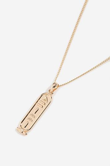 Topshop *egyptian Script Necklace