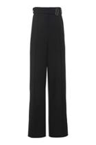 Topshop Textured Belted Wide Leg Trousers