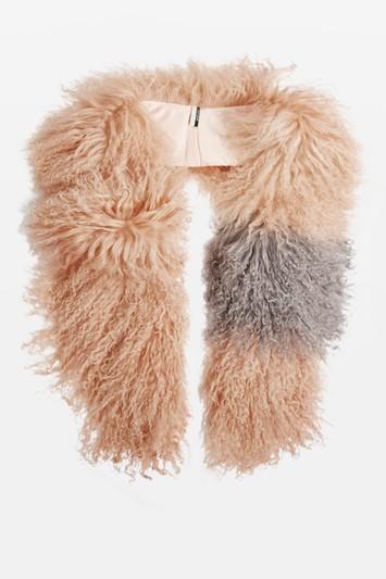 Topshop Colour Block Mongolian Stole