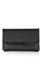 Topshop Leather Whip Stitch Clutch