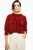 Topshop Chenille Cable Knit Jumper