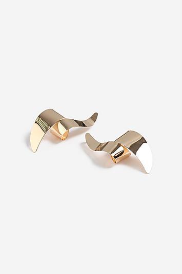 Topshop Large Swirl Drop Earrings