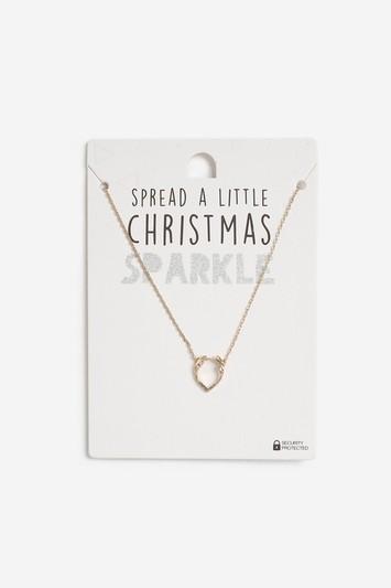 Topshop Christmas Antler Ditsy Necklace