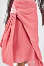 Topshop Velvet Sash Skirt By Boutique