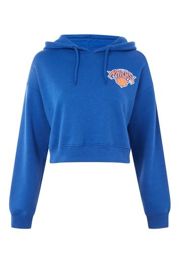 Topshop Ny Knicks Crop Hoodie By Topshop X Unk
