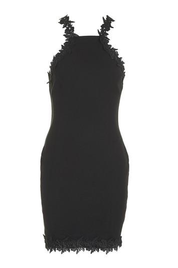 Topshop *crochet Trim Racer Mini Dress By Rare