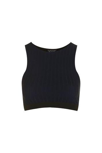 Topshop Ribbed Loungewear Crop
