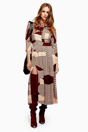 Topshop Tiled Maxi Dress