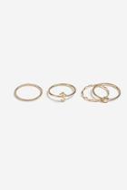 Topshop *shell And Sea Multipack Rings