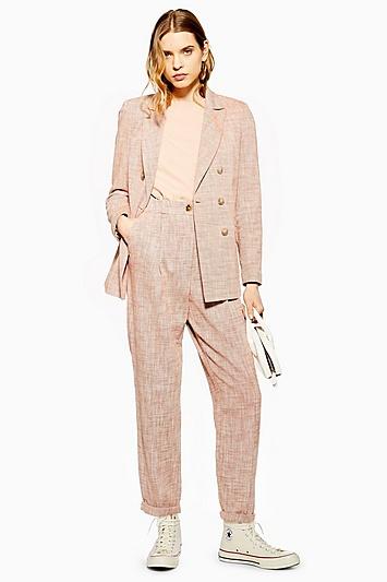 Topshop Marl Peg Trousers