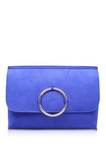 Topshop *hoop Blue Clutch Handbag By Miss Kg