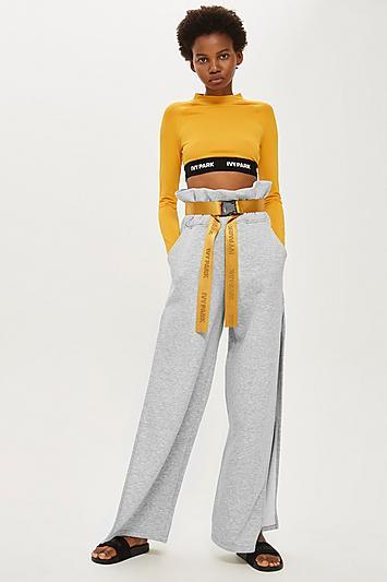 Topshop Paperbag Wide Leg Joggers By Ivy Park