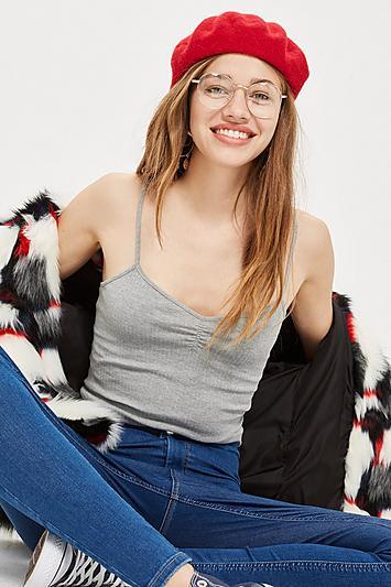 Topshop Iris Ruched Front Vest