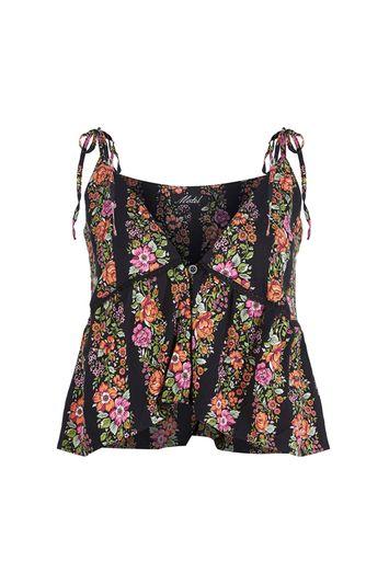 Topshop *mios Plunge Top By Motel