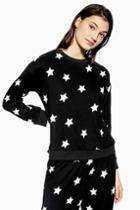 Topshop Brushed Star Print Sweatshirt