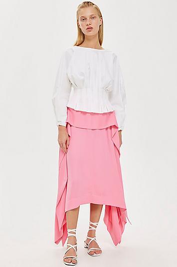 Topshop *satin Tie Skirt By Boutique