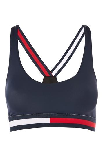 Topshop *cross Strap Bikini Top By Tommy Hilfiger