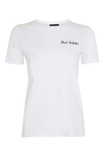 Topshop Tall Bad Habits T-shirt