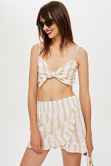 Topshop Striped Woven Cami Top