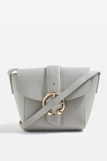 Topshop Grey Raven Cross Body Bag