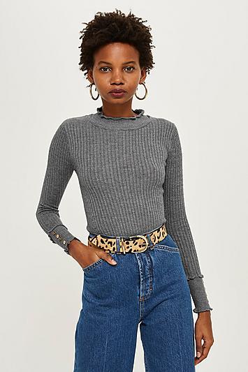 Topshop Petite Mini Cable Knit Jumper