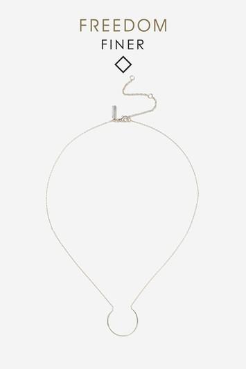 Topshop Finer Curved Ditsy Necklace