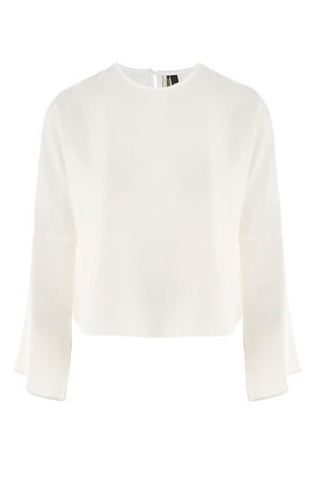 Topshop Ivory Split Sleeve Blouse