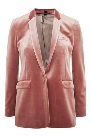 Topshop Tall Velvet Suit Jacket