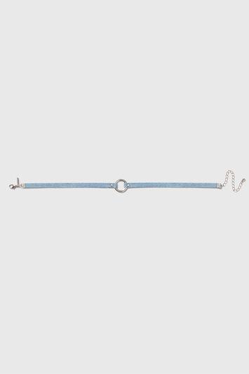 Topshop Denim Ring Choker