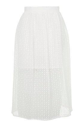 Topshop Organza Prom Midi Skirt